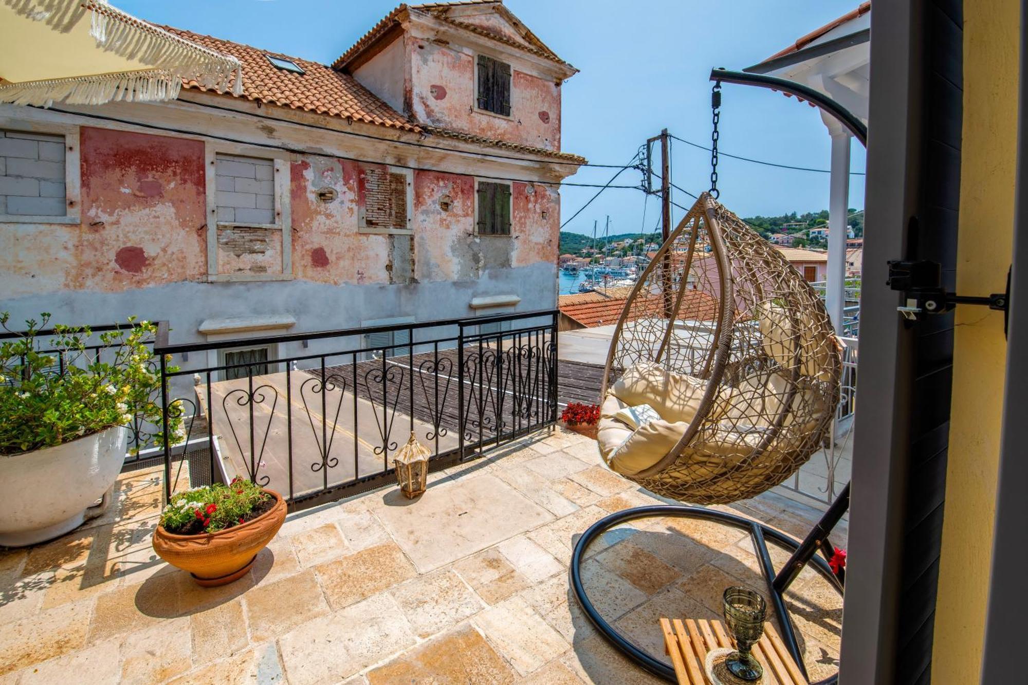 Marilu'S, Paxos Port House Apartman Gáiosz Kültér fotó
